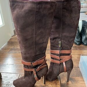Sam Edelman Dark Brown Heeled Boots